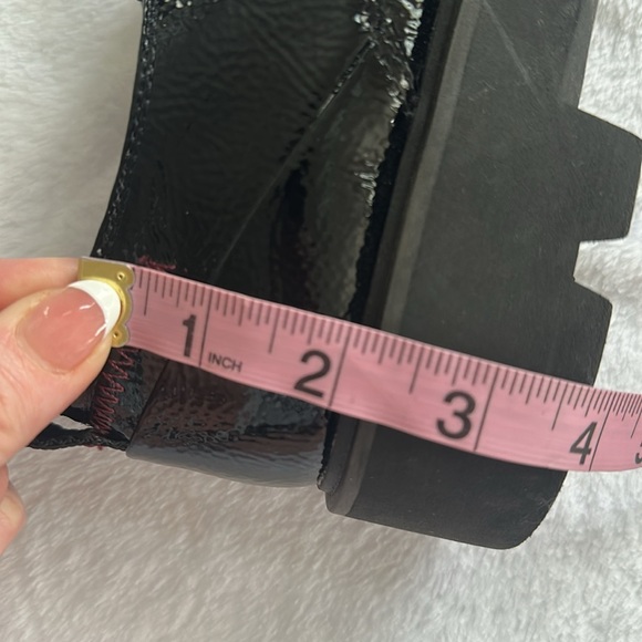 Franco Sarto Balin Oxford Loafer‎ Minimalist Black Patten Leather Women’s 8.5 - Picture 9 of 10